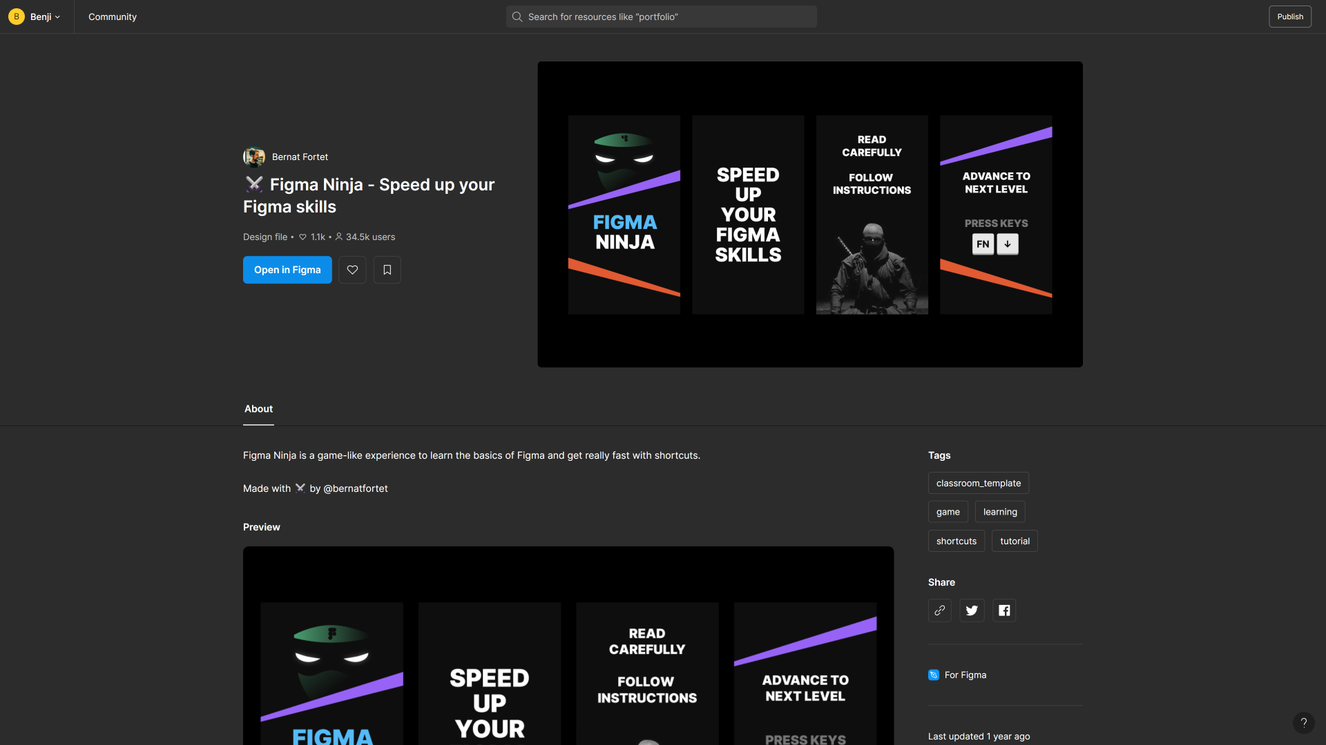 Image du site Figma Ninja